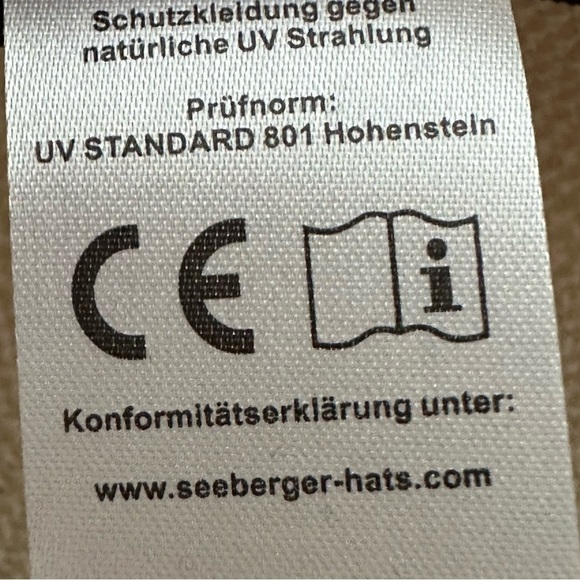 SEEBERGER Beige Woven Paper Straw Cloche Hat Women’s Summer Sun Hat Size Large‎